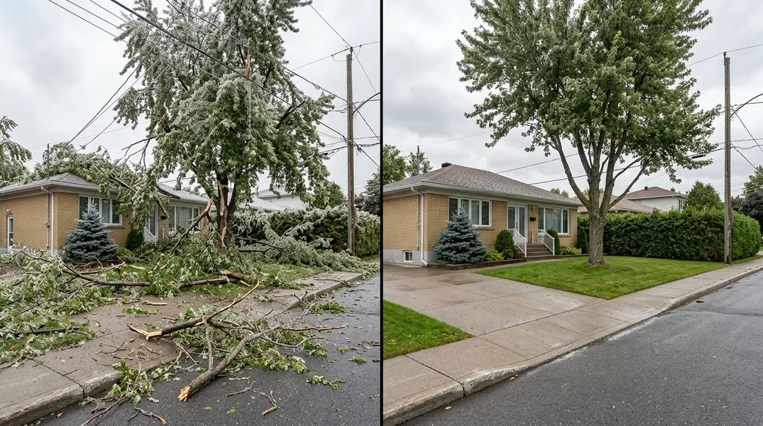 Résultat émondage à Repentigny — Émondage Repentigny