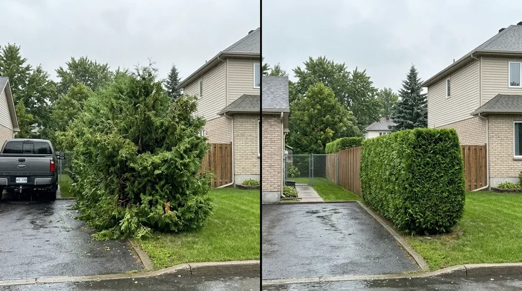 Résultat émondage à Repentigny — Émondage Repentigny