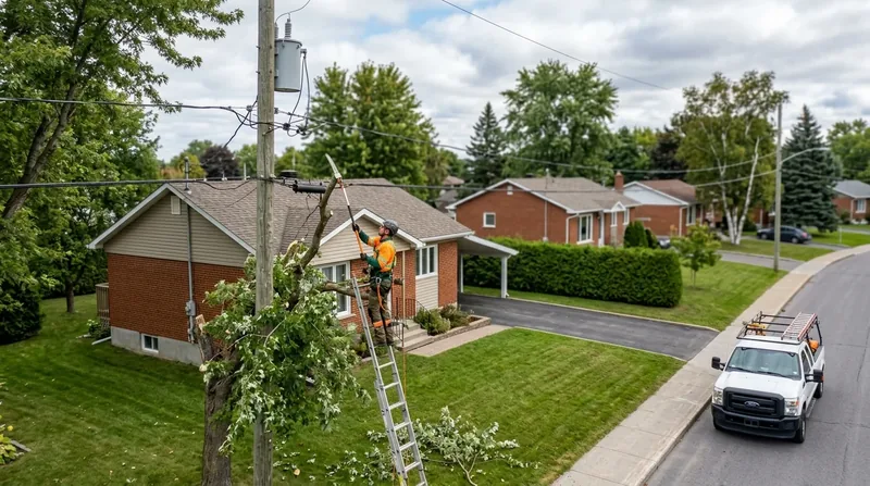 Arbres près des fils électriques Repentigny