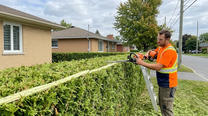 Taille de haie de cèdres Repentigny