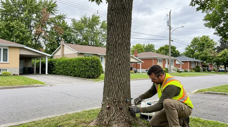 Traitement contre l'agrile du frêne Repentigny